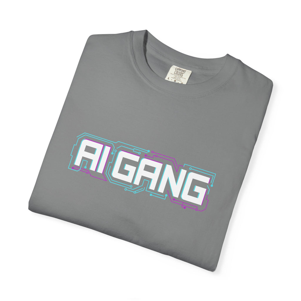 AI Gang T-Shirt — Retro Cyberwave Graphic Tee