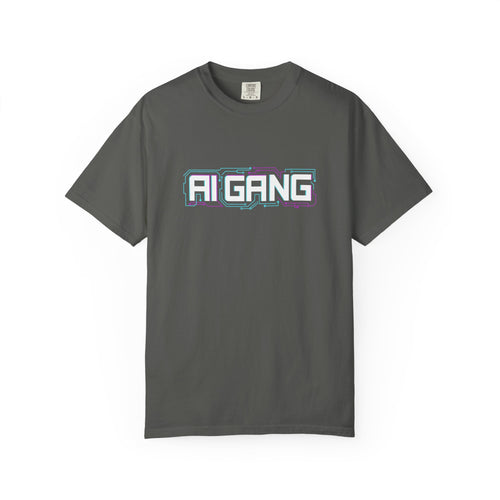 AI Gang T-Shirt — Retro Cyberwave Graphic Tee