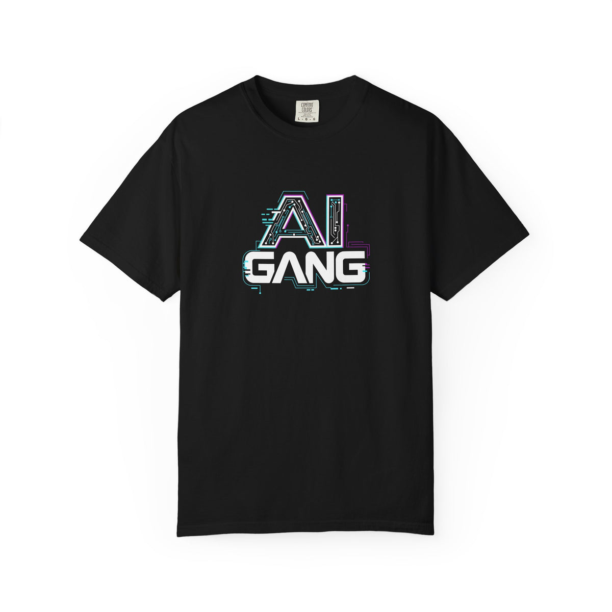 AI Glitch Tee — Retro Cyber Vaporwave Graphic T-Shirt