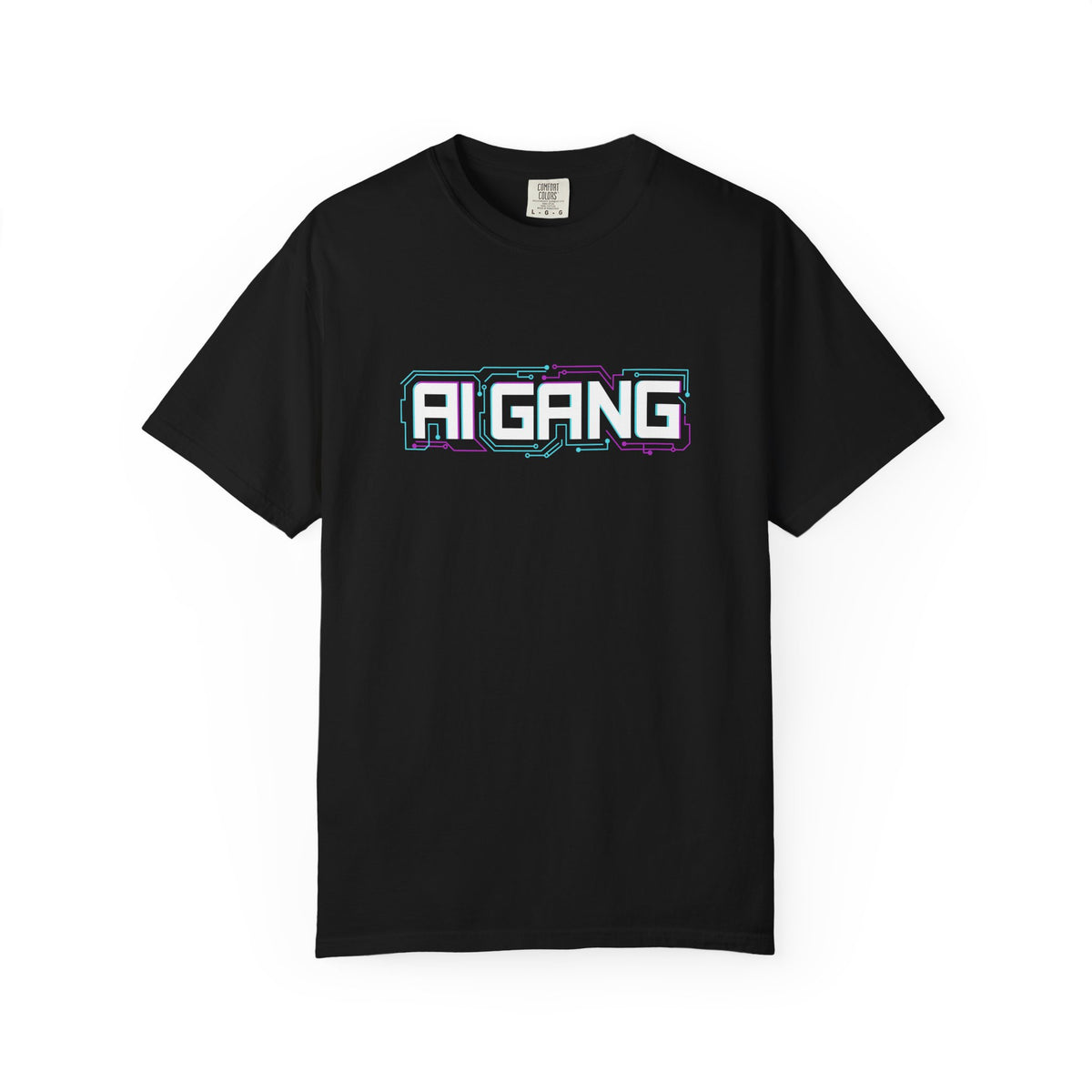 AI Gang T-Shirt — Retro Cyberwave Graphic Tee