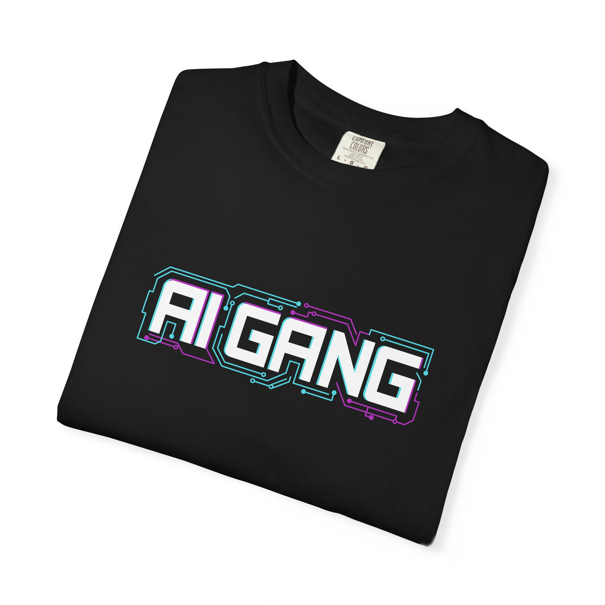 AI Gang T-Shirt — Retro Cyberwave Graphic Tee