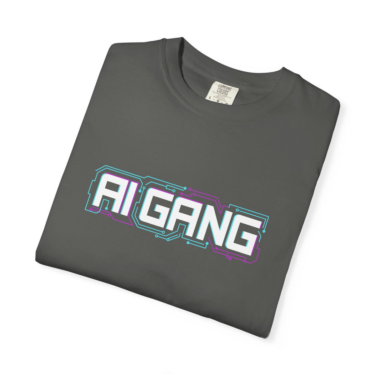AI Gang T-Shirt — Retro Cyberwave Graphic Tee