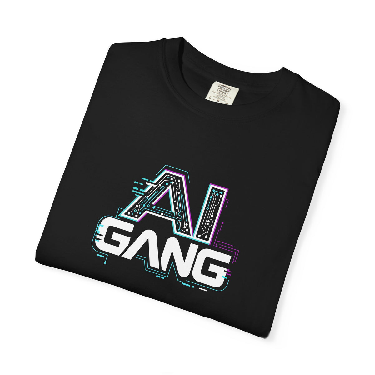 AI Glitch Tee — Retro Cyber Vaporwave Graphic T-Shirt