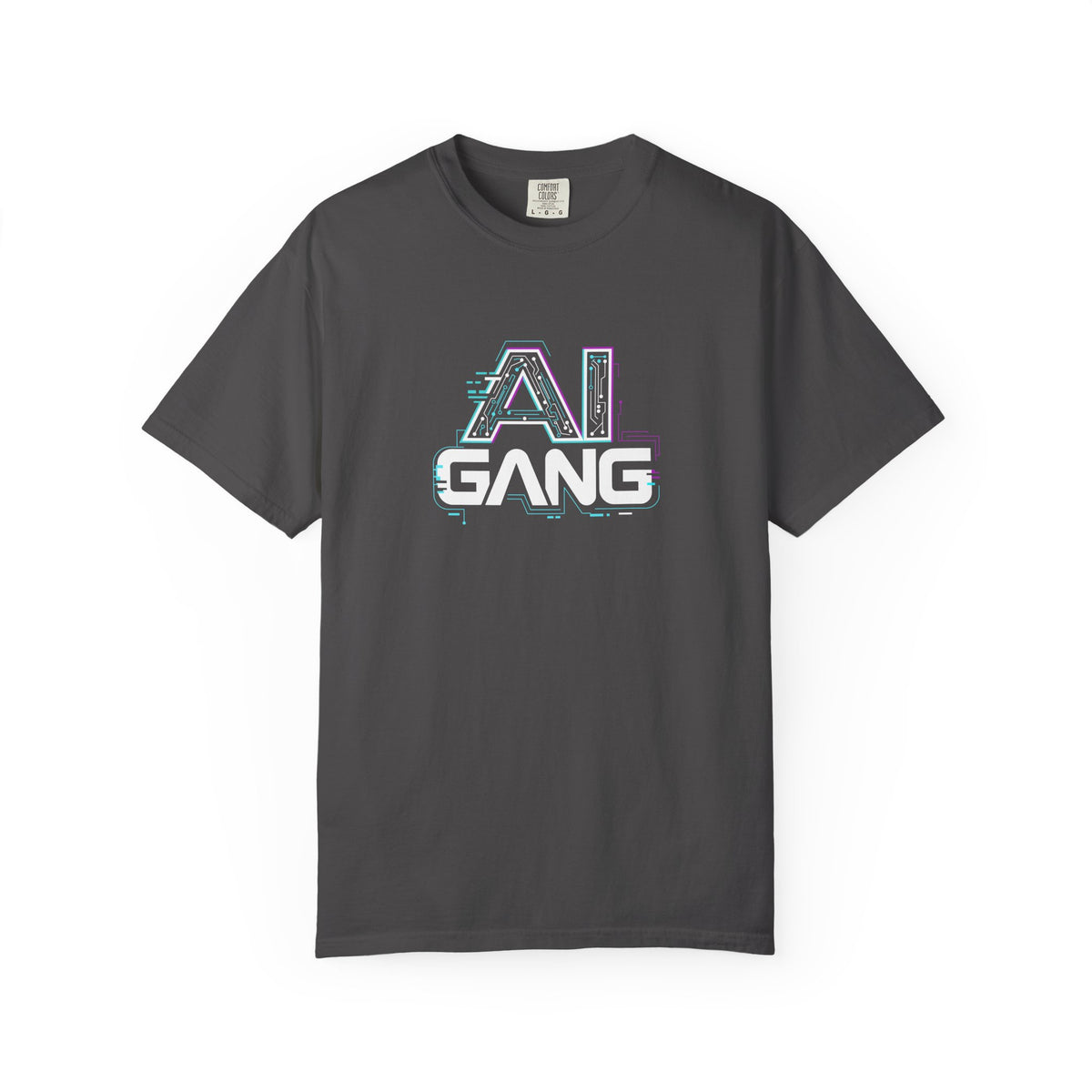 AI Glitch Tee — Retro Cyber Vaporwave Graphic T-Shirt