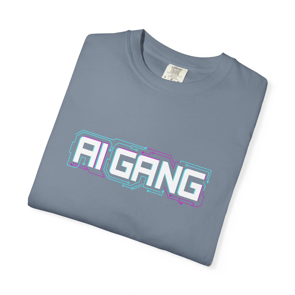 AI Gang T-Shirt — Retro Cyberwave Graphic Tee