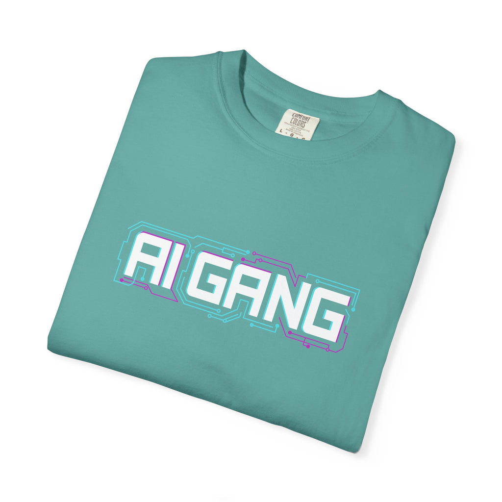 AI Gang T-Shirt — Retro Cyberwave Graphic Tee