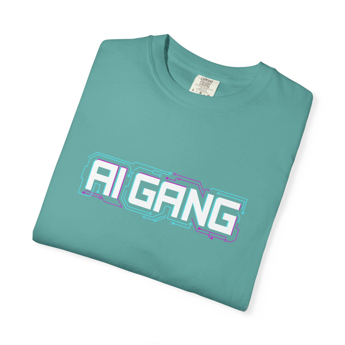 AI Gang T-Shirt — Retro Cyberwave Graphic Tee
